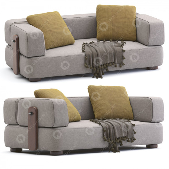 Sofá Minotti Florida 1 Modelo 3D