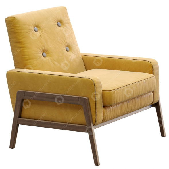 Sessel West Elm Henley 3D-Modell
