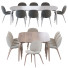 Mesa y sillas Komplot Design Gubi Dining Elliptical and Beetle - HenMat