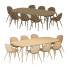 Mesa y sillas Komplot Design Gubi Dining Elliptical and Beetle - HenMat