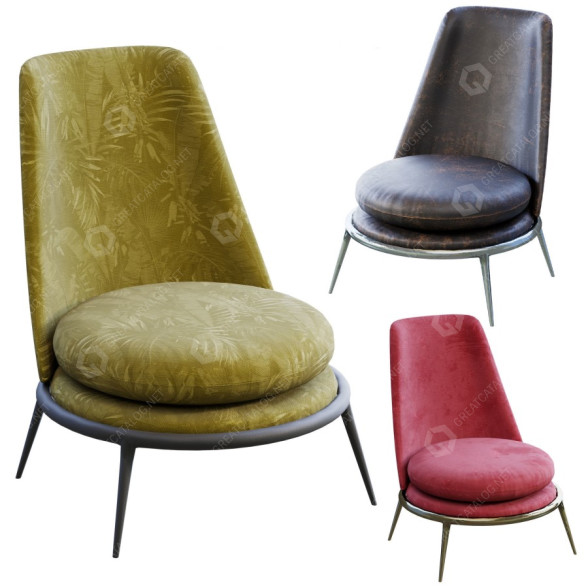 Sessel Cantori Aurora Classic 3D-Modell