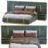 Кровать и тумбочки Visionnaire Beloved Green - Navasard