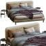 Кровать и тумбочки MADE Besley Beige - Navasard