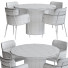 Стіл та стільці CB2 Spindler Round Dining - DayToday