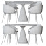 Table and Chairs West Elm Claire Counter and Silhouette Pedestal Oval - DayToday