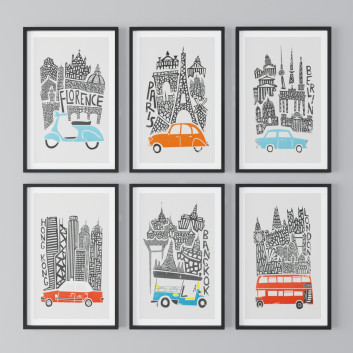 Pictures  City Theme Paintings 3D model