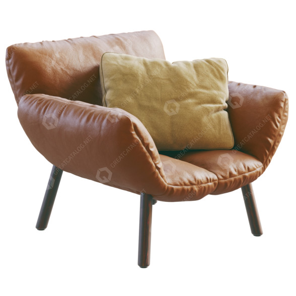Крісло Bonaldo Pil Leather 3D модель