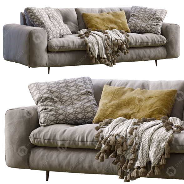 Диван Bonaldo Avarit Beige 3D модель