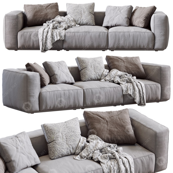 Sofa Arflex Fabric 1 model 3D