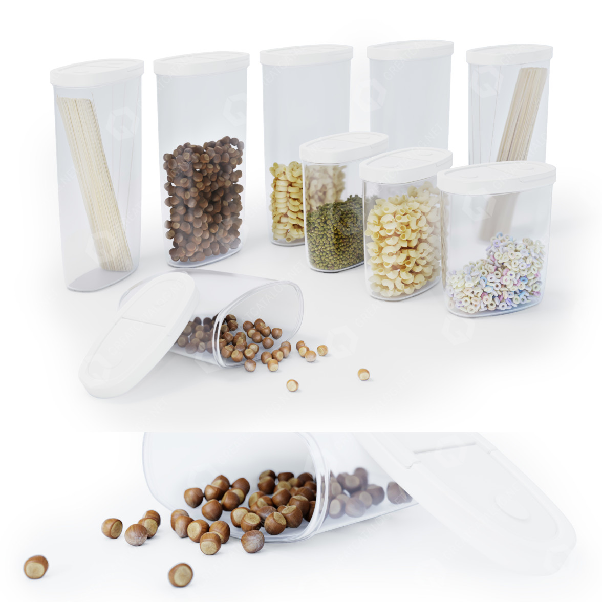 Grocery IKEA 365 Containers 3D model GreatCatalog 8048