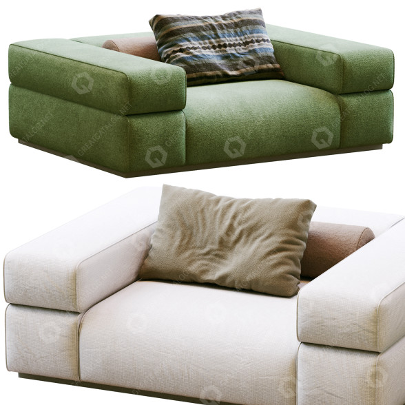 Sessel Lema Brick Lane (2 Color Version) 3D-Modell