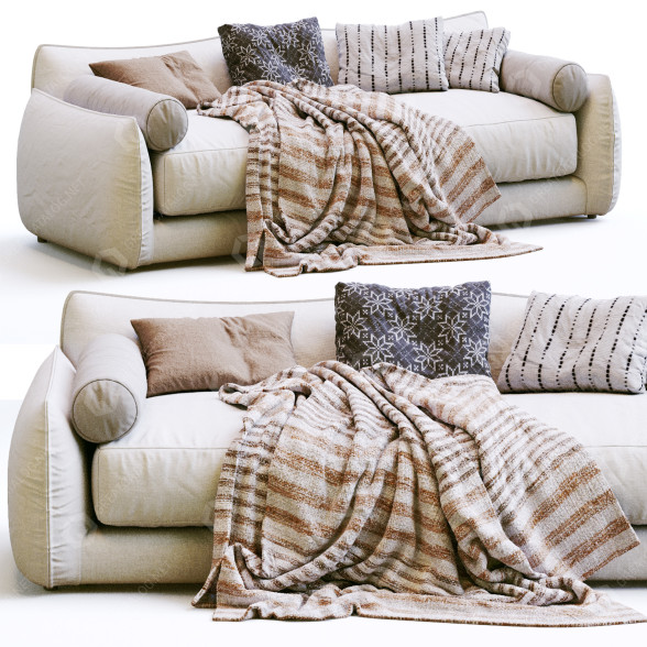 Диван Montauk Sofa James Beige 3D модель