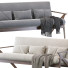 Sofa Baxton Studio Bianca Dark Brown - HenMat