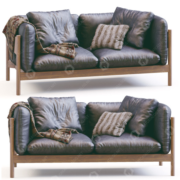 Диван Hay Arbour Leather 3D модель