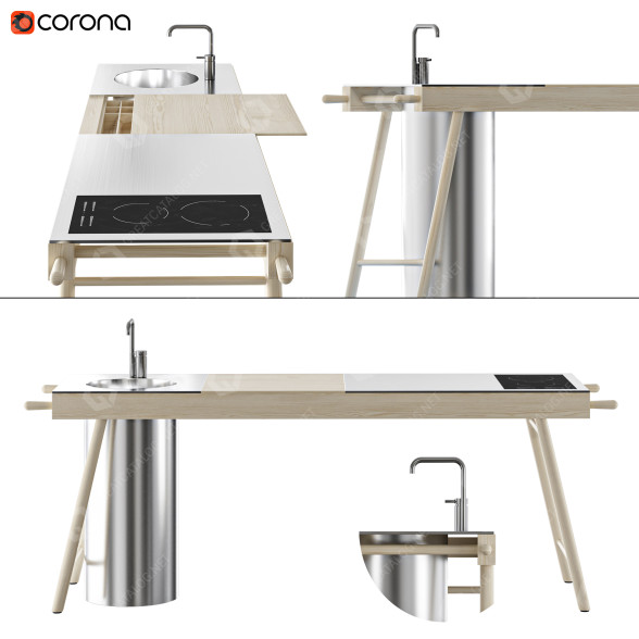 Kitchen Stip Critter Station 3D model