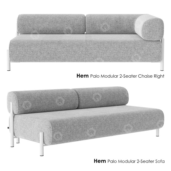 Sofas Hem Palo Modular Set 2 3D model