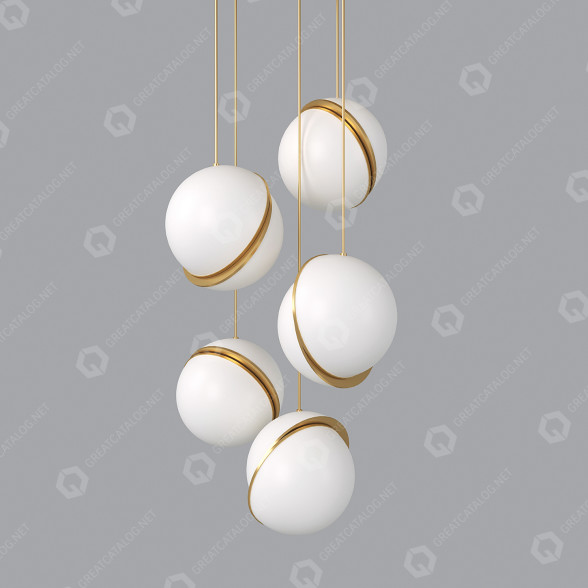 Lámpara Lee Broom Mini Crescent 5 Piece Modelo 3D