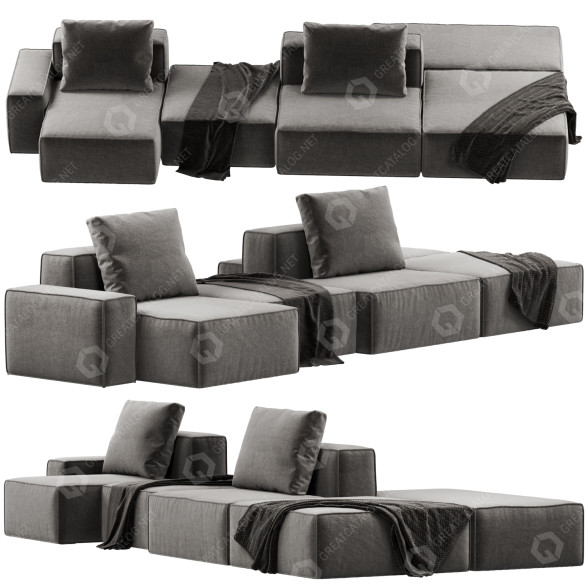 Sofa Dukas Lay 1 3D-Modell