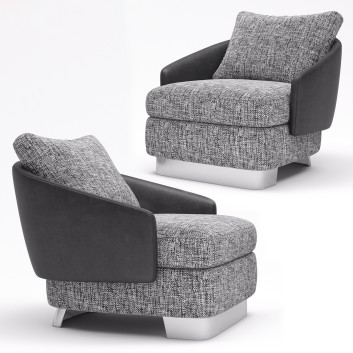 Крісло  Minotti Lawson Large 3D модель