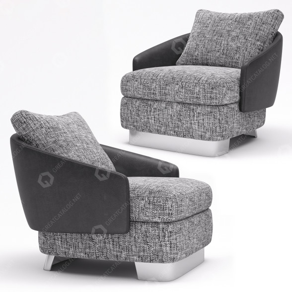 Крісло Minotti Lawson Large 3D модель