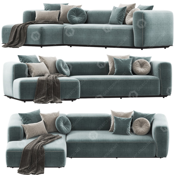 Диван B&B Italia Outdoor Hybrid 3D модель