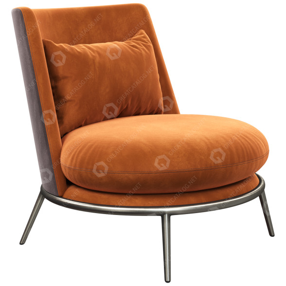 Fauteuil Cantori Aurora modèle 3D