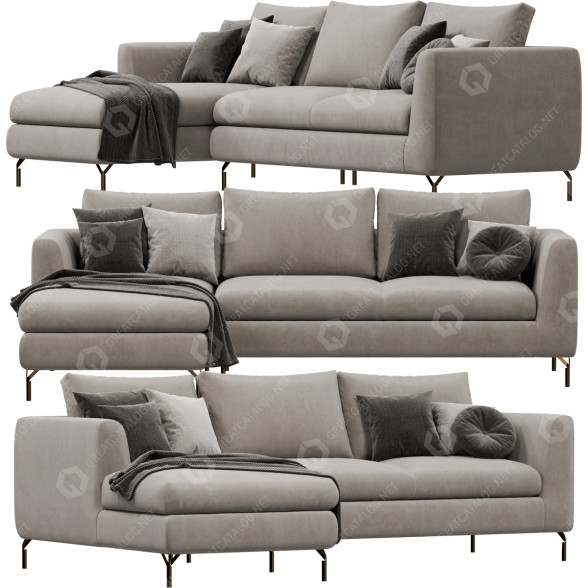 Sofa Doimo Salotti Duke model 3D