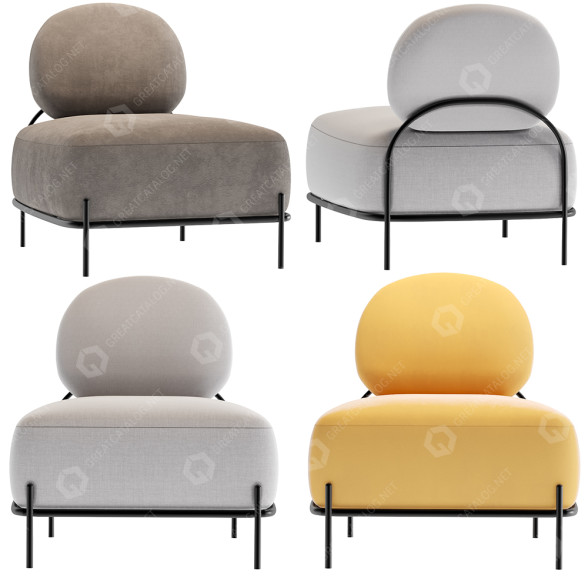 Fotel HC28 Cosmo Pawai model 3D