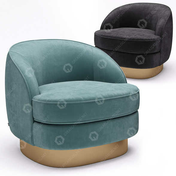 Крісло Eichholtz Bastide Chair 3D модель