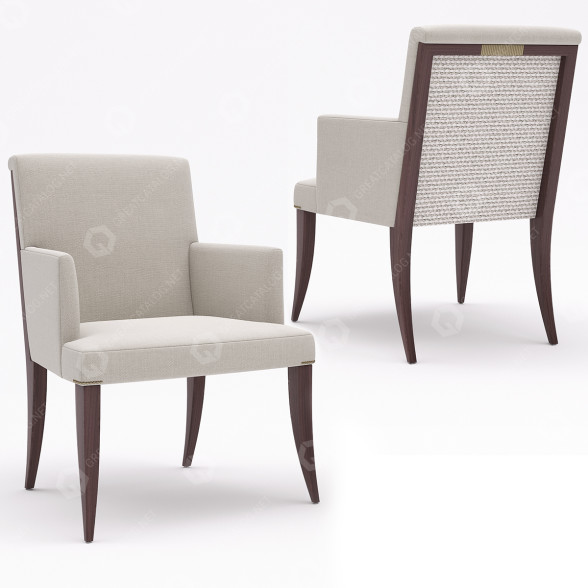 Sillón Baker McGuire Atelier Dining Modelo 3D