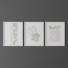 Картини Set of Modern Wall Artworks with Plants - Denys