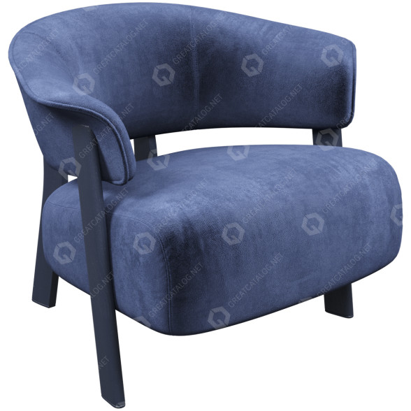 Крісло Cassina 571 Back-Wing 3D модель