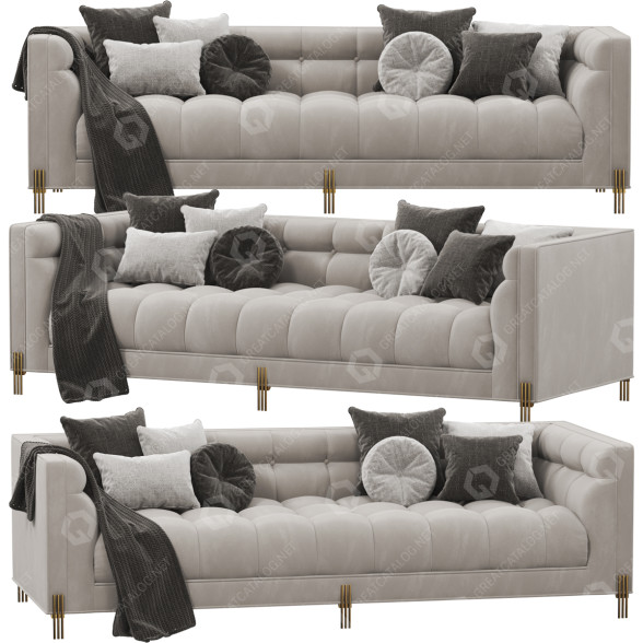 Sofá Eichholtz Sienna Beige Modelo 3D