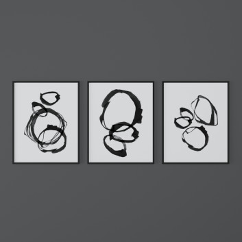Pictures Set of Abstract Posters from MinimalInstant