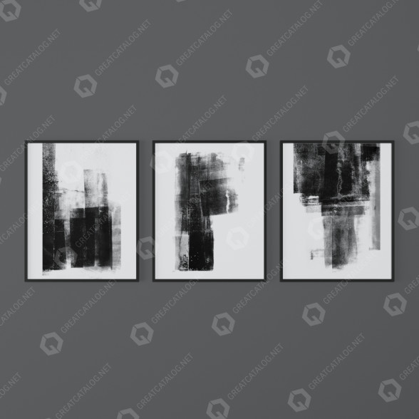 Bilder Set of Abstract Posters from MinimalInstant 3 3D-Modell