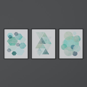 Pictures  Set of Abstract Prints from Exileprints 3D model