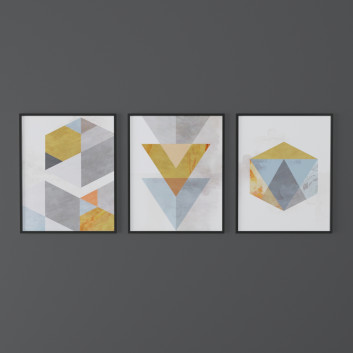 Pictures Set of Geometric Prints 1