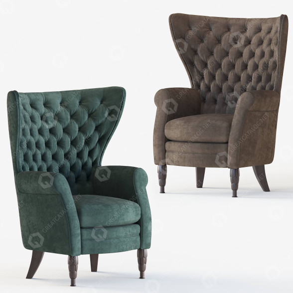 Sillón Annibale colombo Bergere Modelo 3D