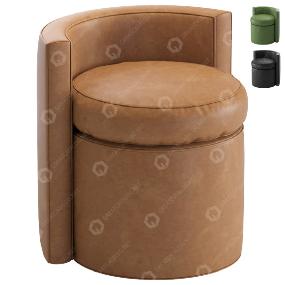 Пуф Eichholtz Arcadia Leather 3D модель