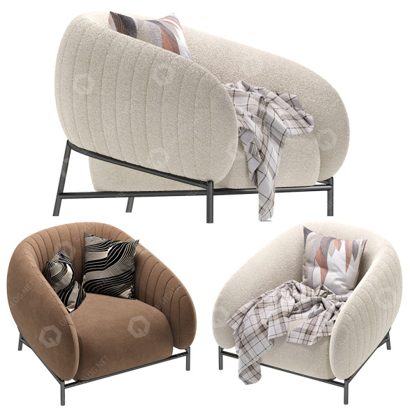Armchair Cider Edition Curl 3D model