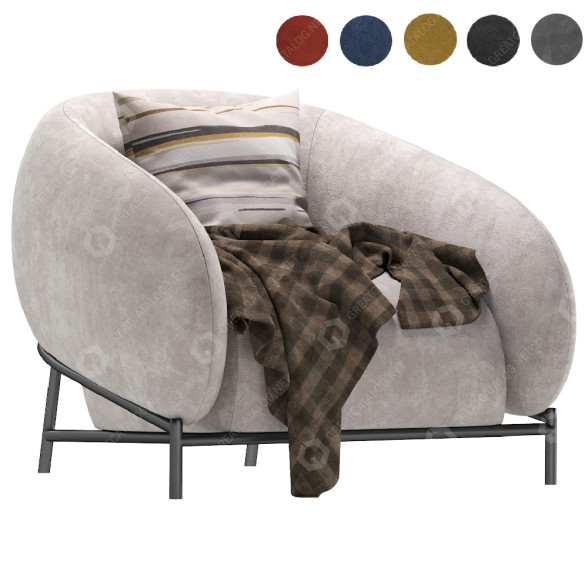 Fotel Cider Edition Curl model 3D