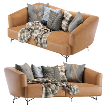 Диван Ditre Italia Lennox Leather 3D модель