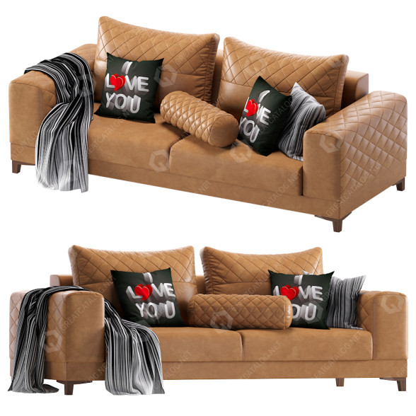 Диван Corso Leather 3D модель