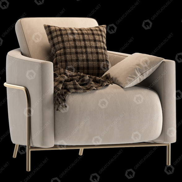 Armchair Formitalia Group Giulia 3D model