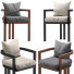 Stuhl Coco Republic Palermo Outdoor Dining - Ham003