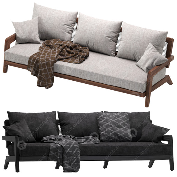 Sofa Coco Republic Claude 3D-Modell