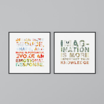 Pinturas Set of Pictures With Quotations