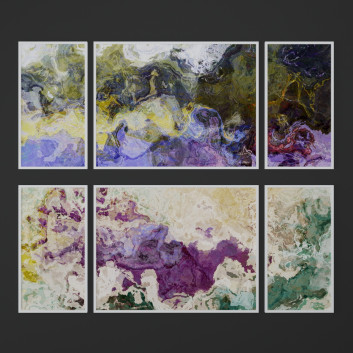 Картини Set of Abstract Paintings from Finnellfineart 7