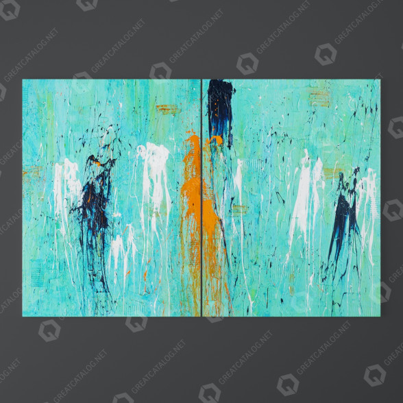 Картины Set of Abstract Paintings by Svein Koningen 3D модель