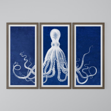 Картини Set of Paintings with Octopuses